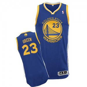 Maillot NBA Golden State Warriors #23 Draymond Green Bleu royal Adidas Authentic Road - Homme