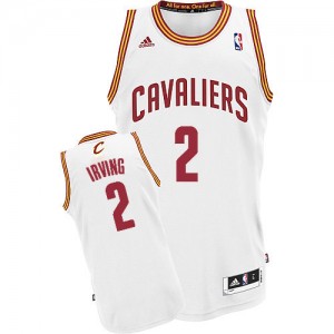 Cleveland Cavaliers Kyrie Irving #2 Home Swingman Maillot d'équipe de NBA - Blanc pour Homme