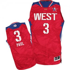 Maillot NBA Authentic Chris Paul #3 Los Angeles Clippers 2013 All Star Rouge - Homme