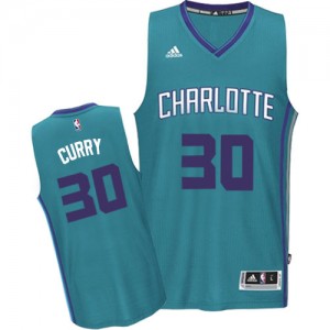Maillot Swingman Charlotte Hornets NBA Road Bleu clair - #30 Dell Curry - Homme