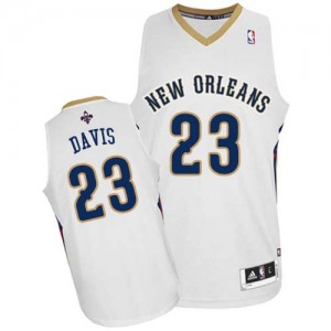 Maillot NBA Authentic Anthony Davis #23 New Orleans Pelicans Home Blanc - Homme