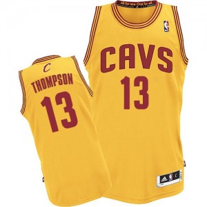 Maillot NBA Cleveland Cavaliers #13 Tristan Thompson Or Adidas Authentic Alternate - Homme