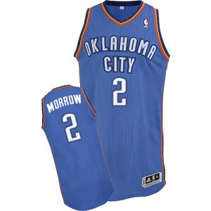 Maillot NBA Oklahoma City Thunder #2 Anthony Morrow Bleu royal Adidas Authentic Road - Homme