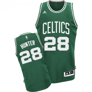 Boston Celtics R.J. Hunter #28 Road Swingman Maillot d'équipe de NBA - Vert (No Blanc) pour Homme
