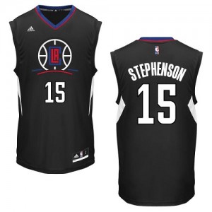 Maillot NBA Los Angeles Clippers #15 Lance Stephenson Noir Adidas Swingman Alternate - Homme