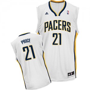 Indiana Pacers #21 Adidas Home Blanc Swingman Maillot d'équipe de NBA Vente pas cher - A.J. Price pour Homme