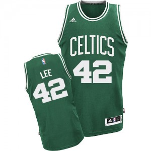 Boston Celtics #42 Adidas Road Vert (No Blanc) Swingman Maillot d'équipe de NBA achats en ligne - David Lee pour Femme