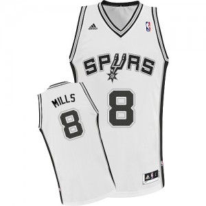 Maillot NBA Swingman Patty Mills #8 San Antonio Spurs Home Blanc - Homme