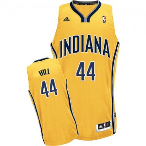 Maillot NBA Or Solomon Hill #44 Indiana Pacers Alternate Swingman Homme Adidas
