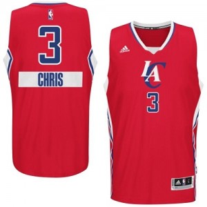 Maillot Adidas Rouge 2014-15 Christmas Day Authentic Los Angeles Clippers - Chris Paul #3 - Homme
