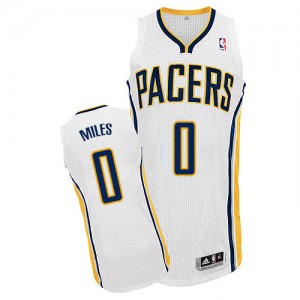 Maillot NBA Authentic C.J. Miles #0 Indiana Pacers Home Blanc - Homme