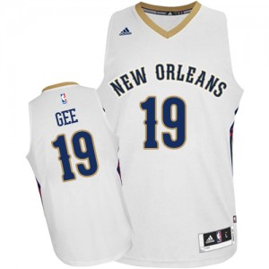 Maillot NBA Swingman Alonzo Gee #19 New Orleans Pelicans Home Blanc - Homme