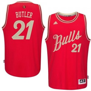Maillot NBA Rouge Jimmy Butler #21 Chicago Bulls 2015-16 Christmas Day Authentic Homme Adidas