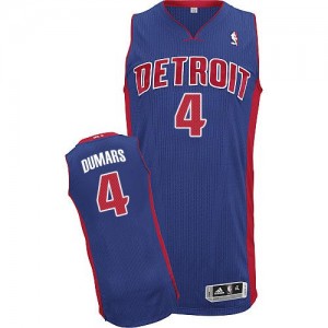 Detroit Pistons #4 Adidas Road Bleu royal Authentic Maillot d'équipe de NBA en ligne - Joe Dumars pour Homme