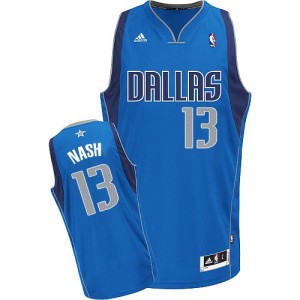 Maillot NBA Swingman Steve Nash #13 Dallas Mavericks Road Bleu royal - Homme