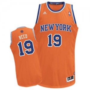 Maillot NBA Orange Willis Reed #19 New York Knicks Alternate Swingman Homme Adidas