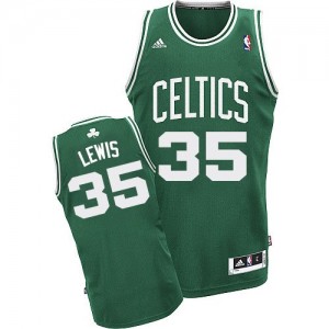 Maillot Adidas Vert (No Blanc) Road Swingman Boston Celtics - Reggie Lewis #35 - Homme