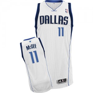 Maillot NBA Blanc JaVale McGee #11 Dallas Mavericks Home Authentic Homme Adidas