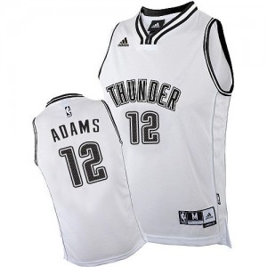 Maillot NBA Noir Steven Adams #12 Oklahoma City Thunder Shadow Swingman Homme Adidas