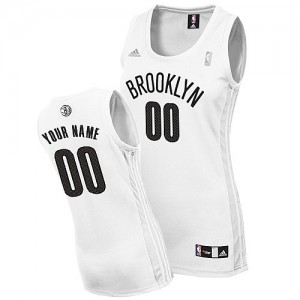 Maillot Brooklyn Nets NBA Home Blanc - Personnalisé Authentic - Femme