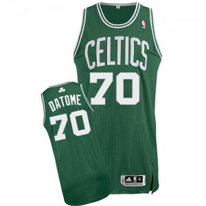 Maillot NBA Vert (No Blanc) Gigi Datome #70 Boston Celtics Road Authentic Homme Adidas