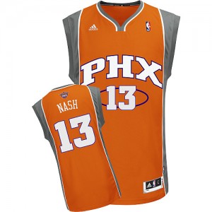 Maillot NBA Orange Steve Nash #13 Phoenix Suns Swingman Homme Adidas