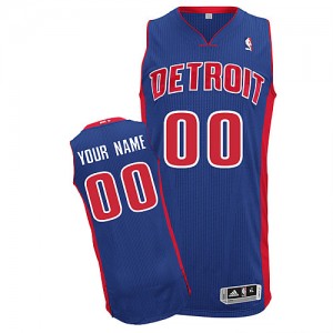 Maillot NBA Detroit Pistons Personnalisé Authentic Bleu royal Adidas Road - Enfants