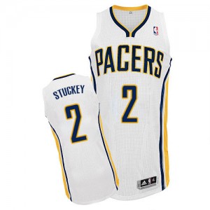 Maillot NBA Authentic Rodney Stuckey #2 Indiana Pacers Home Blanc - Homme