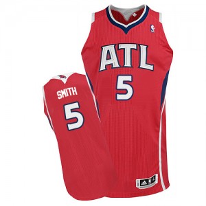 Maillot NBA Authentic Josh Smith #5 Atlanta Hawks Alternate Rouge - Homme