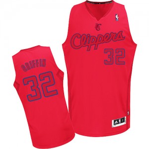 Los Angeles Clippers Blake Griffin #32 Big Color Fashion Authentic Maillot d'équipe de NBA - Rouge pour Homme