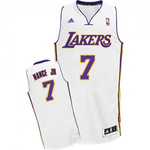 Maillot NBA Blanc Larry Nance Jr. #7 Los Angeles Lakers Alternate Swingman Homme Adidas