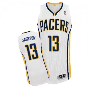 Maillot NBA Authentic Mark Jackson #13 Indiana Pacers Home Blanc - Homme