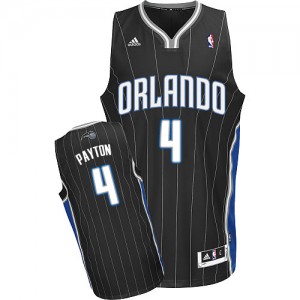 Maillot NBA Orlando Magic #4 Elfrid Payton Noir Adidas Swingman Alternate - Homme
