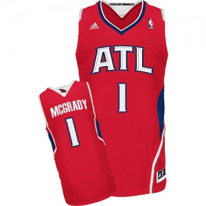 Atlanta Hawks Tracy Mcgrady #1 Alternate Swingman Maillot d'équipe de NBA - Rouge pour Homme