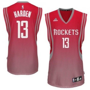 Maillot NBA Houston Rockets #13 James Harden Rouge Adidas Swingman Resonate Fashion - Homme