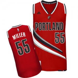 Maillot NBA Rouge Mike Miller #55 Portland Trail Blazers Alternate Swingman Homme Adidas