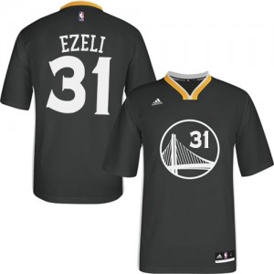 Maillot Authentic Golden State Warriors NBA Alternate Noir - #31 Festus Ezeli - Homme