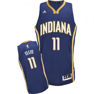 Maillot NBA Indiana Pacers #11 Monta Ellis Bleu marin Adidas Swingman Road - Homme