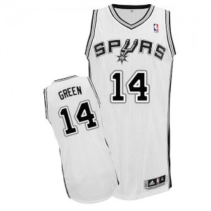 Maillot Adidas Blanc Home Authentic San Antonio Spurs - Danny Green #14 - Homme