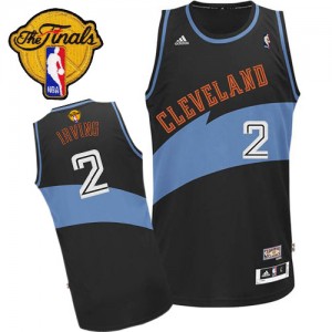 Maillot NBA Noir Kyrie Irving #2 Cleveland Cavaliers ABA Hardwood Classic 2015 The Finals Patch Swingman Homme Adidas