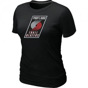 T-shirt principal de logo Portland Trail Blazers NBA Big & Tall Noir - Femme