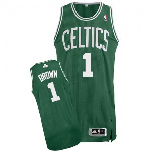 Maillot NBA Authentic Walter Brown #1 Boston Celtics Road Vert (No Blanc) - Homme