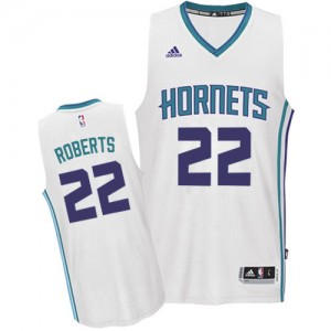 Charlotte Hornets Brian Roberts #22 Home Swingman Maillot d'équipe de NBA - Blanc pour Homme
