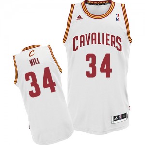 Maillot NBA Swingman Tyrone Hill #34 Cleveland Cavaliers Home Blanc - Homme