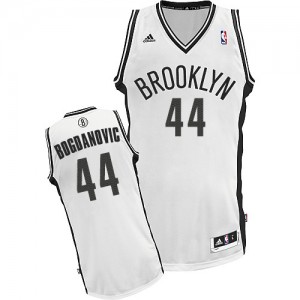 Maillot Adidas Blanc Home Swingman Brooklyn Nets - Bojan Bogdanovic #44 - Homme