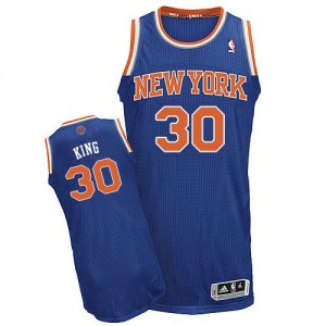 Maillot Authentic New York Knicks NBA Road Bleu royal - #30 Bernard King - Homme