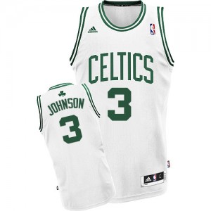 Maillot Adidas Blanc Home Swingman Boston Celtics - Dennis Johnson #3 - Homme