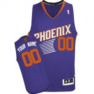 Phoenix Suns Authentic Personnalisé Road Maillot d'équipe de NBA - Violet pour Enfants