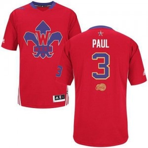 Maillot NBA Authentic Chris Paul #3 Los Angeles Clippers 2014 All Star Rouge - Homme