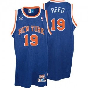 Maillot NBA Bleu royal Willis Reed #19 New York Knicks Throwback Swingman Homme Adidas
